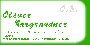 oliver margrandner business card